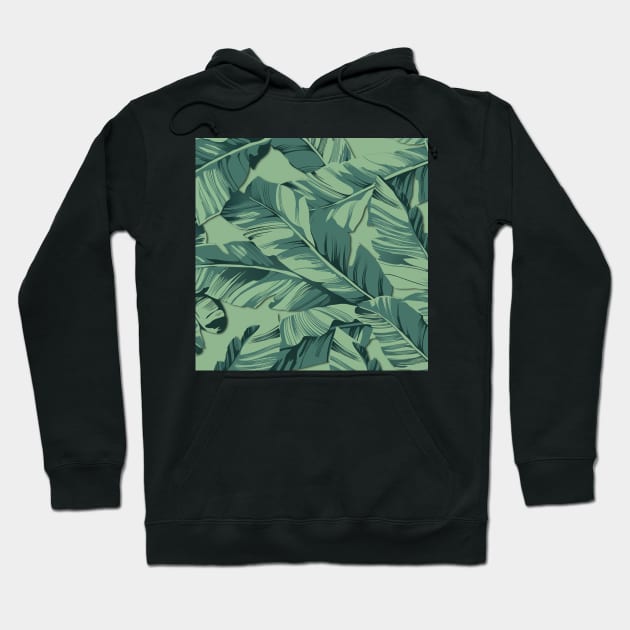 Banana leaves 4 Hoodie by B&K